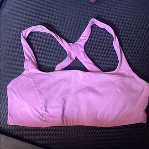 Lululemon Athletica Pink Sports Bra with Crisscross Straps